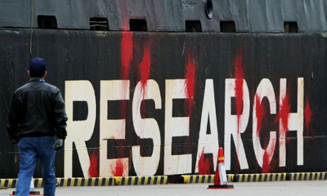 Japanese whaling ship, the Nisshin Maru.