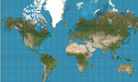 Mercator map