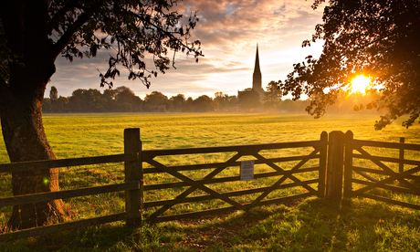 Salisbury cathedral on a beautiful morning 