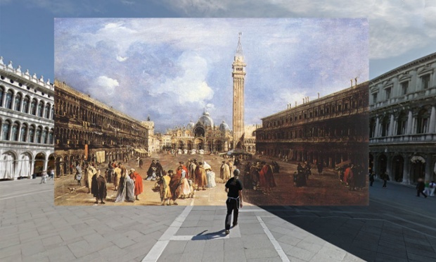 The Piazza San Marco towards the Basilica 1760-5 Francesco Guardi VENICE copy(1)