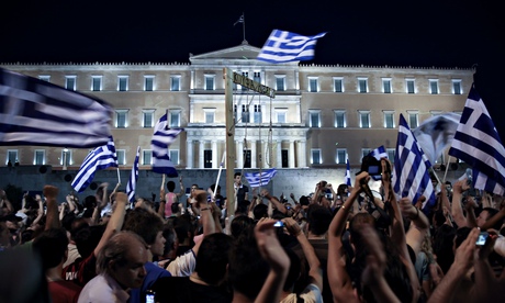Protests against planned austerity measures, Syntagma square, Athens, Greece - 19 Jun 2011