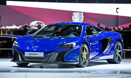 The McLaren 650S is presented at the Geneva motor show in Switzerland