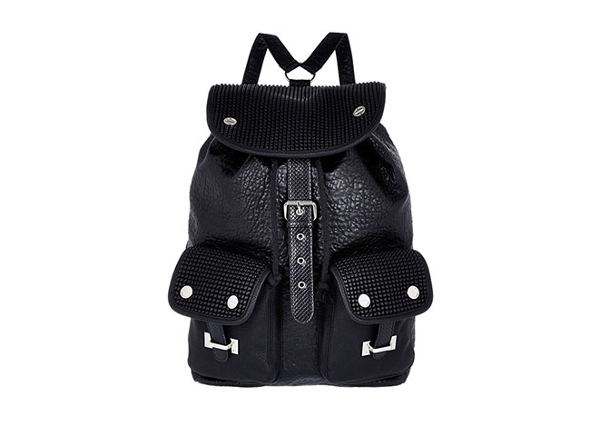 20 of the best rucksacks: Best rucksacks - black faux leather with large pockets by River Islandx