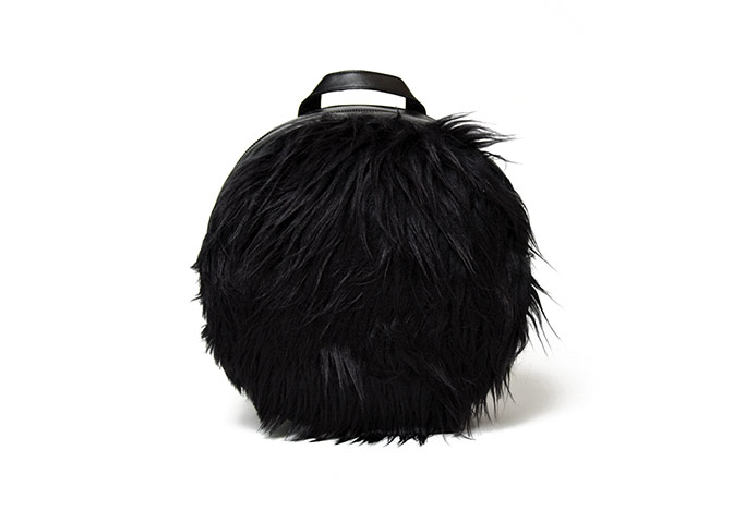 20 of the best rucksacks: Best rucksacks - round black furry bag by Motel