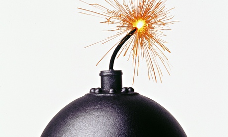 bomb with fuse
