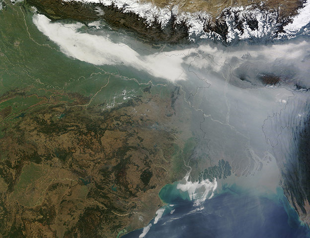 Satellite Eye on Earth: Winter haze over Bangladesh