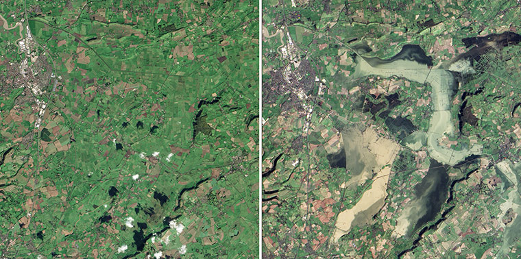 Satellite Eye on Earth: Somerset Levels floods