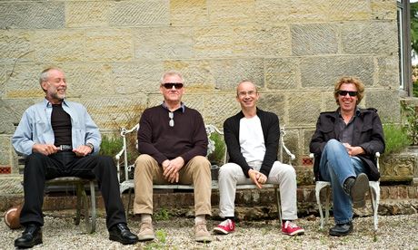 Julian Argüelles (second from right) and band