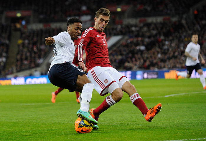 Football.: England v Denmark