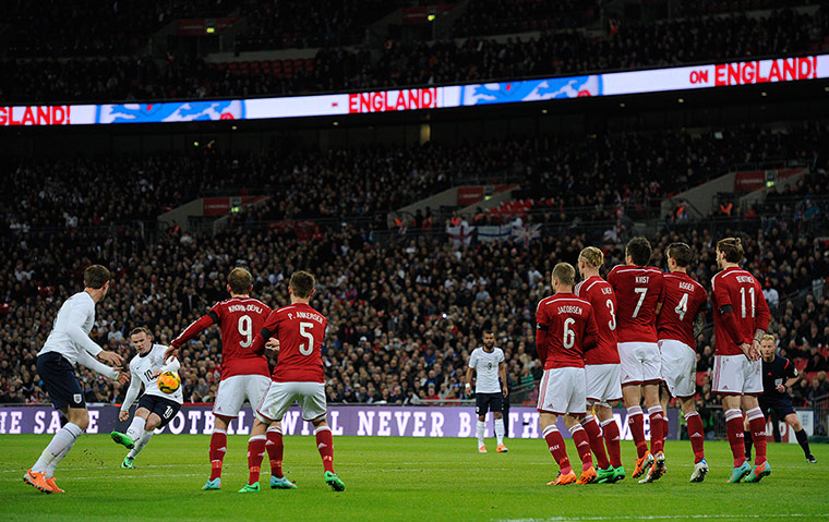 Football...: England v Denmark