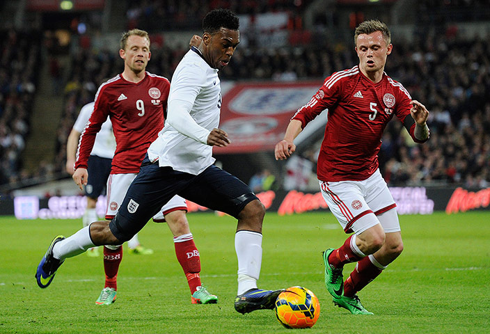 Football...: England v Denmark