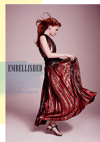 Key looks: embellished