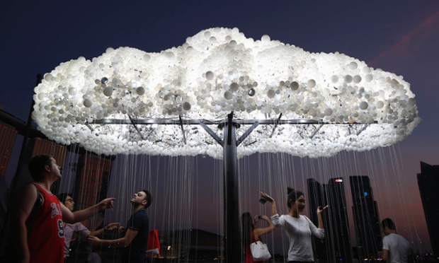 Canadian artists Wayne Garrett and Caitlind Brown's light installation 
