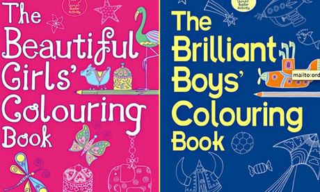 Colouring books for girls and boys