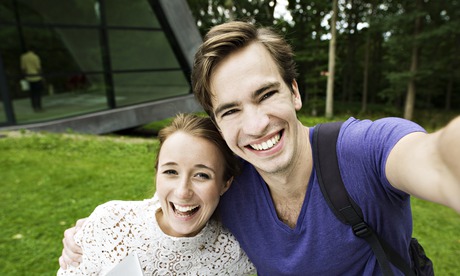 University students on campus