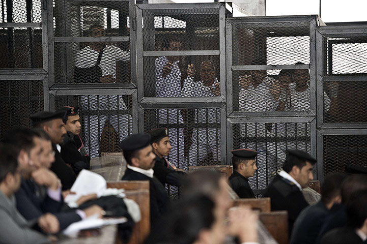 20 Photos: Peter Greste of Al-Jazeera and his colleagues at Cairo's Tora prison