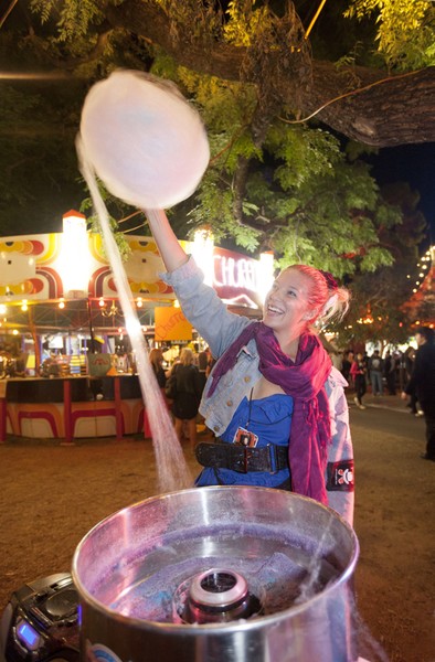 Adelaide Fringe 2014: Fairy floss for sale in the garden