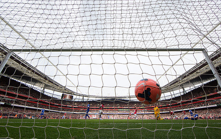 Arsenal versus Everton: Arsenal's first goal