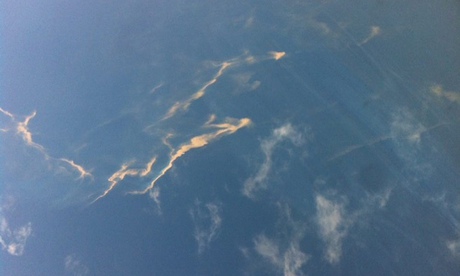 Malaysia Airlines oil slick