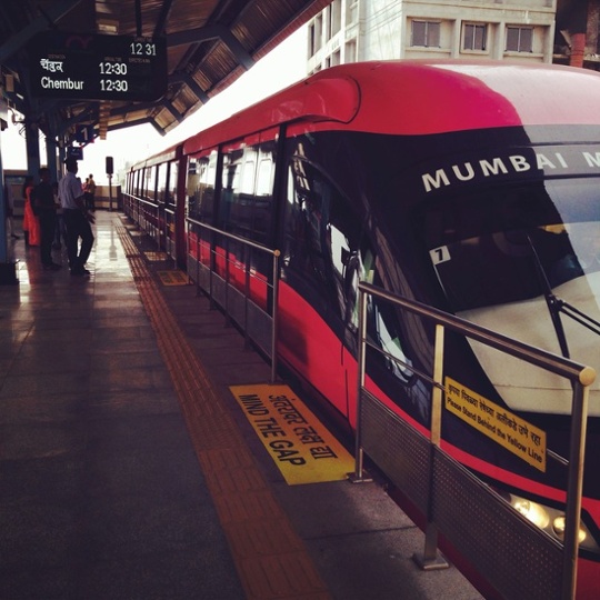 Ogdenville, North Haverbrook, and now Mumbai... 'The MonoRail launched in Mumbai this January.'