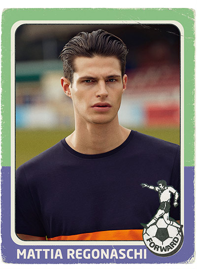 Panini fashion shoot: Weekend fashion Panini: colour block t-shirt orange blue