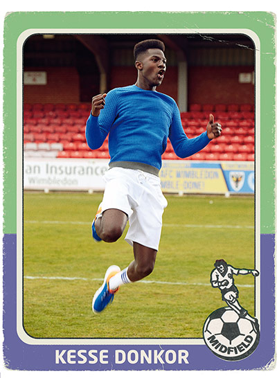 Panini fashion shoot: Weekend fashion Panini: blue jumper white shorts blue trainers