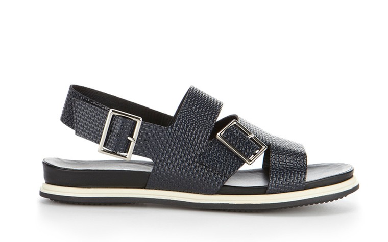 50 best flat sandals: 50 of the best flat sandals -black leather w white & black sole by whistles