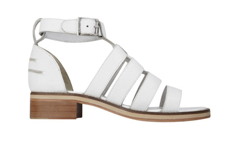 50 best flat sandals: 50 of the best flat sandals - white gladiator with wooden heel by Sol Sana