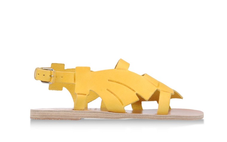 50 best flat sandals: 50 of the best flat sandals - yellow by Ancient Greek Sandals