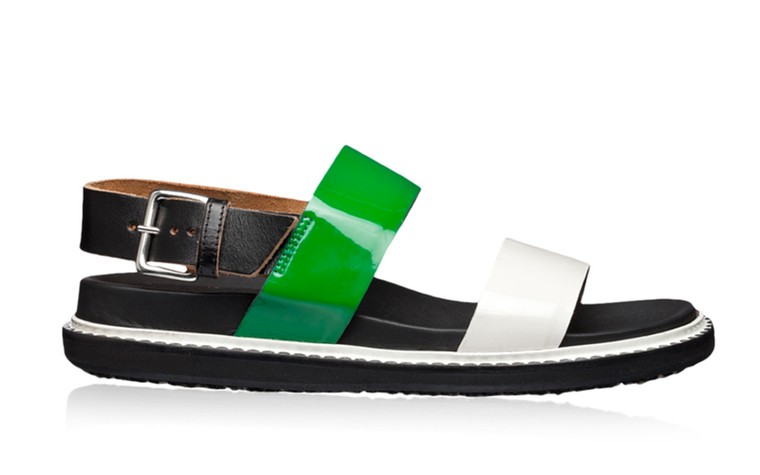 50 best flat sandals: 50 of the best flat sandals - green and white by Marni