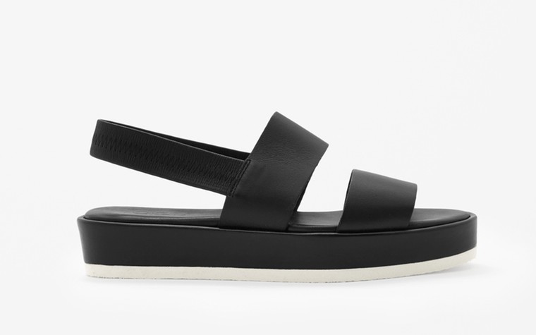 50 best flat sandals: 50 of the best flat sandals - black leather by Cos