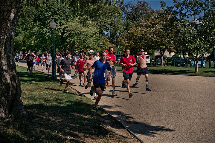 Pennsylvania: Patriotic joggers