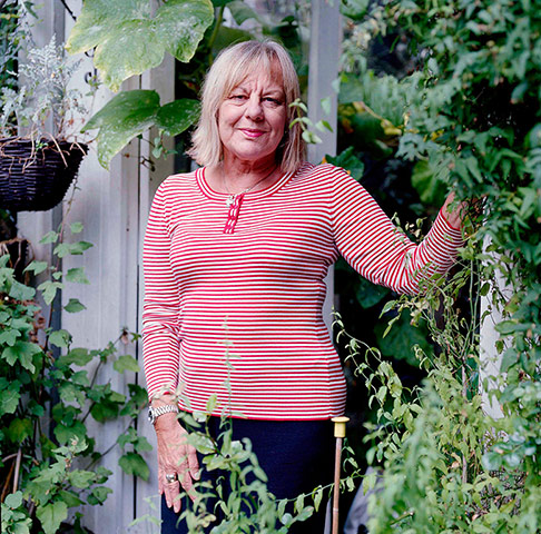 Sue Townsend: Sue Townsend at home in Leicester, 2007