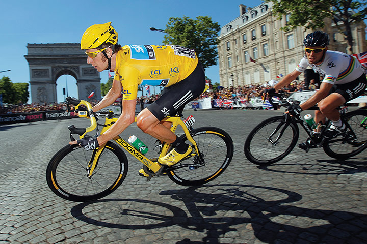 Brailsford timeline: Bradley Wiggins becomes the first Briton to win the Tour de France