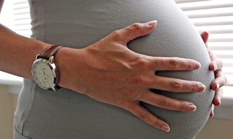 A pregnant woman