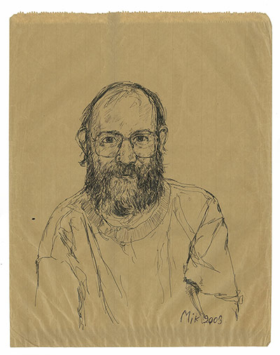  Mik Artistik portraits: Mik Artistik paper bag portraits