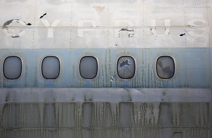 20 Photos: A Cyprus Airways passenger jet in the abandoned Nicosia airport