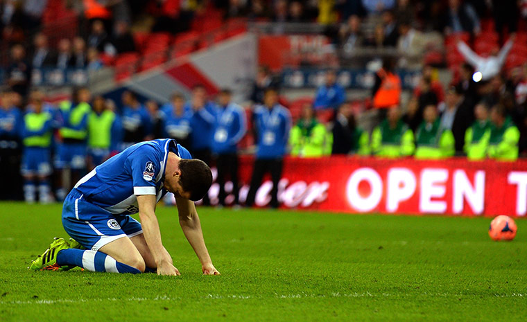 FA Cup semi: Gary Caldwell dejected