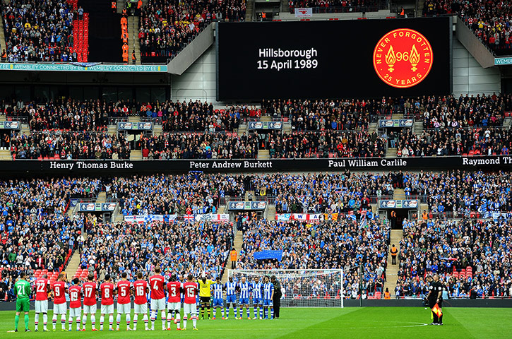 hillsborough tributes: Fa Cup semi final tributes