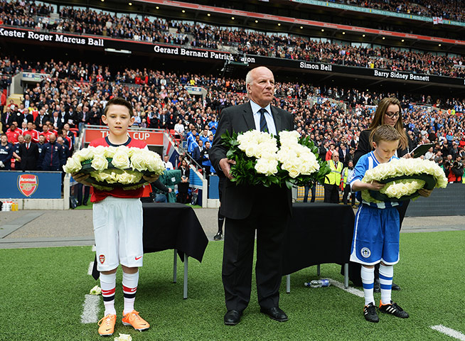 hillsborough tributes: Commemorative wreaths