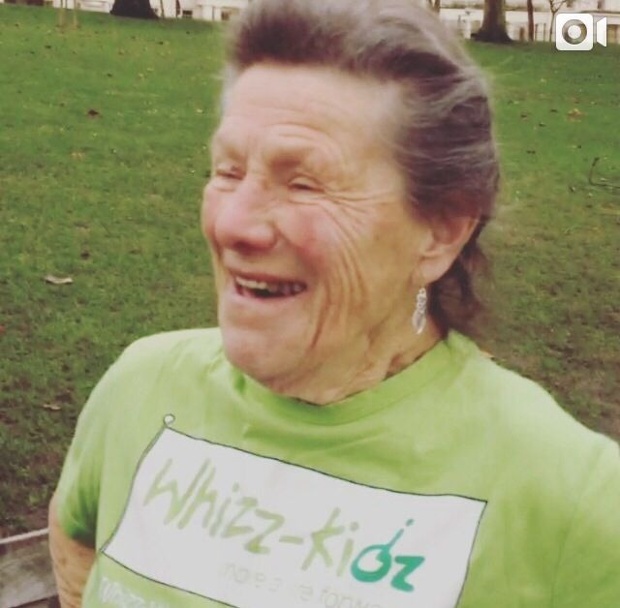 Iva Barr, 86, ran the marathon for Whizz-Kidz for the second consecutive year. Iva, from Bedford, is the UK's oldest female Marathon runner, and only began distance running in her 50s. She says 'I have seen first hand how the money raised helps Whizz-Kidz transform young disabled children's lives. The kids are so inspiring!'