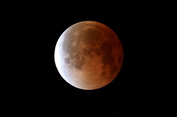 Viewed from Miami, Florida, this is the first of four in a rare tetrad of eclipses over the next two years.