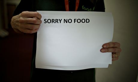 Food bank sign