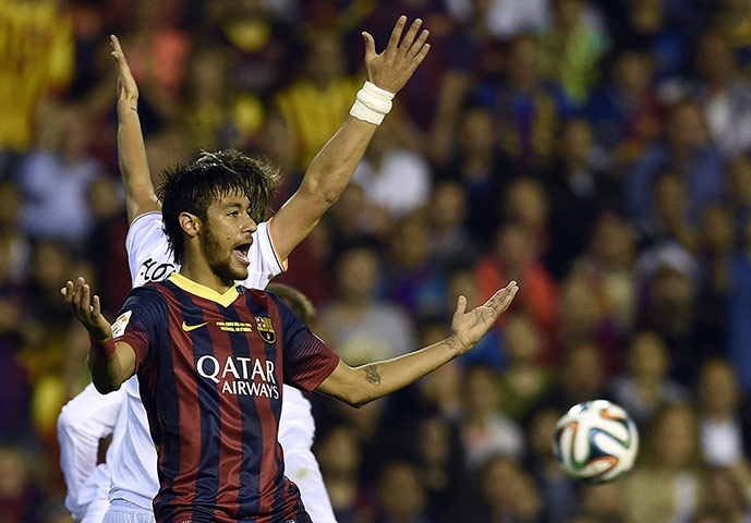 Copa del Rey: Barcelona's Brazilian forward Neymar