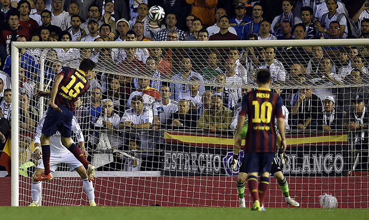 Copa del Rey.: Barcelona's defender Marc Bartra