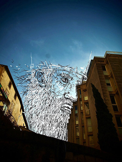 Lamadieu Thomas SkyArt : SkyArt Avignon mon premier barbu