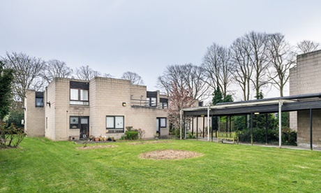 Modern monastery … the building is designed around a series of enclosed gardens, connected by a covered way.
