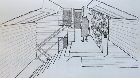 Cleverly crafted … Eight units look on to a common top-lit stairwell in each block.
