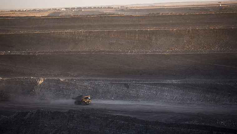 Mongolia gallery: The open cast mine at Tavan Tolgoi.