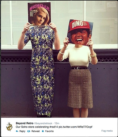 RSD: Clothing store, Beyond Retro celebrates Record Store Day 2014